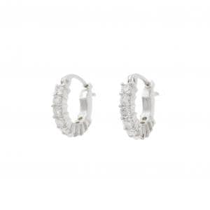 K18WG ダイヤモンド ピアス 0.40CT