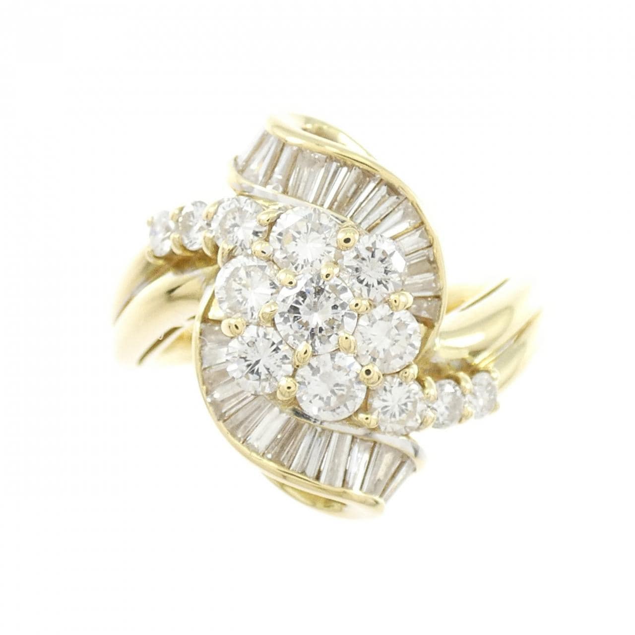 K18YG ダイヤモンド リング 1.10CT