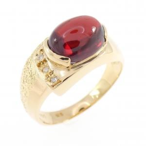 K18YG ガーネット リング