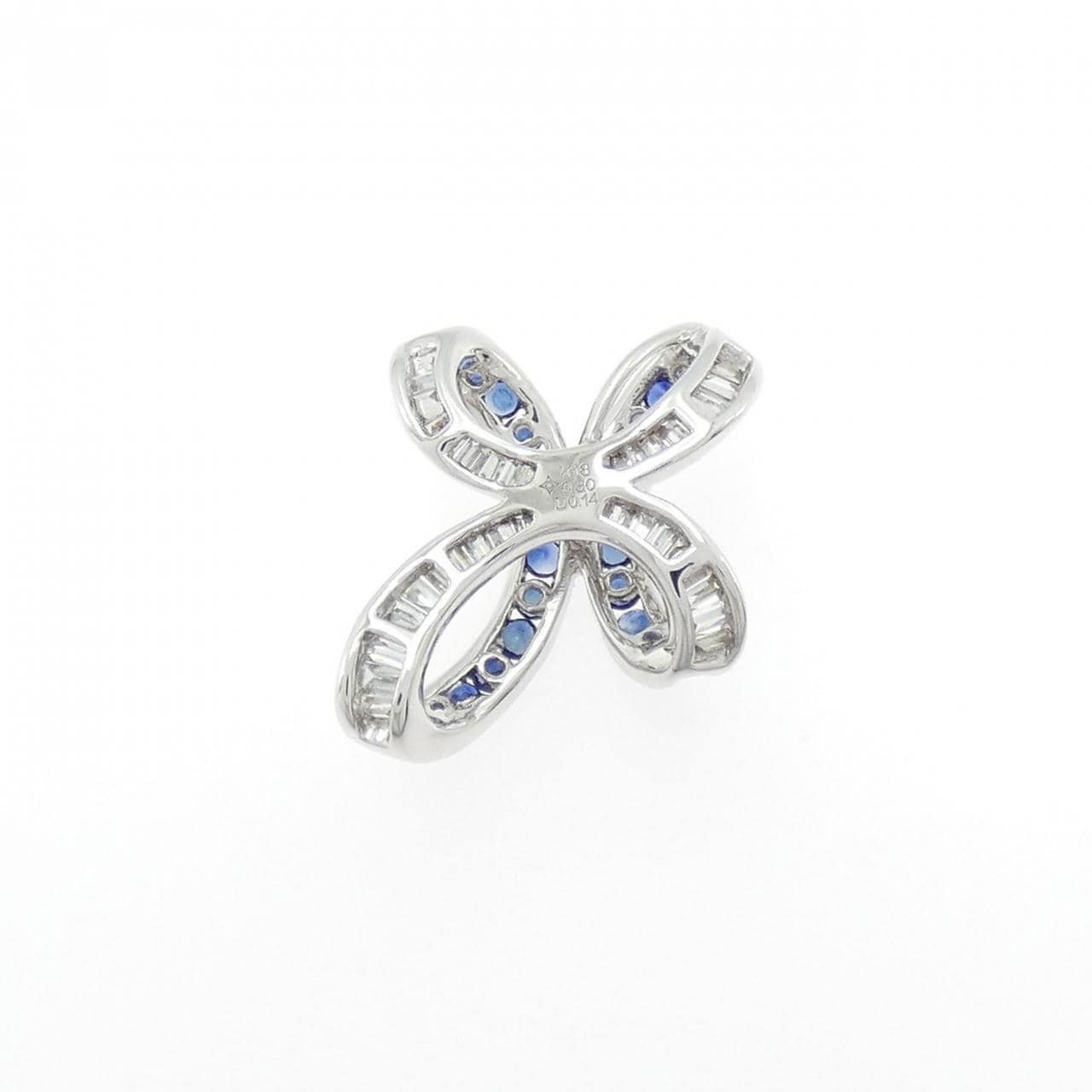 K18WG蓝宝石吊坠0.30CT