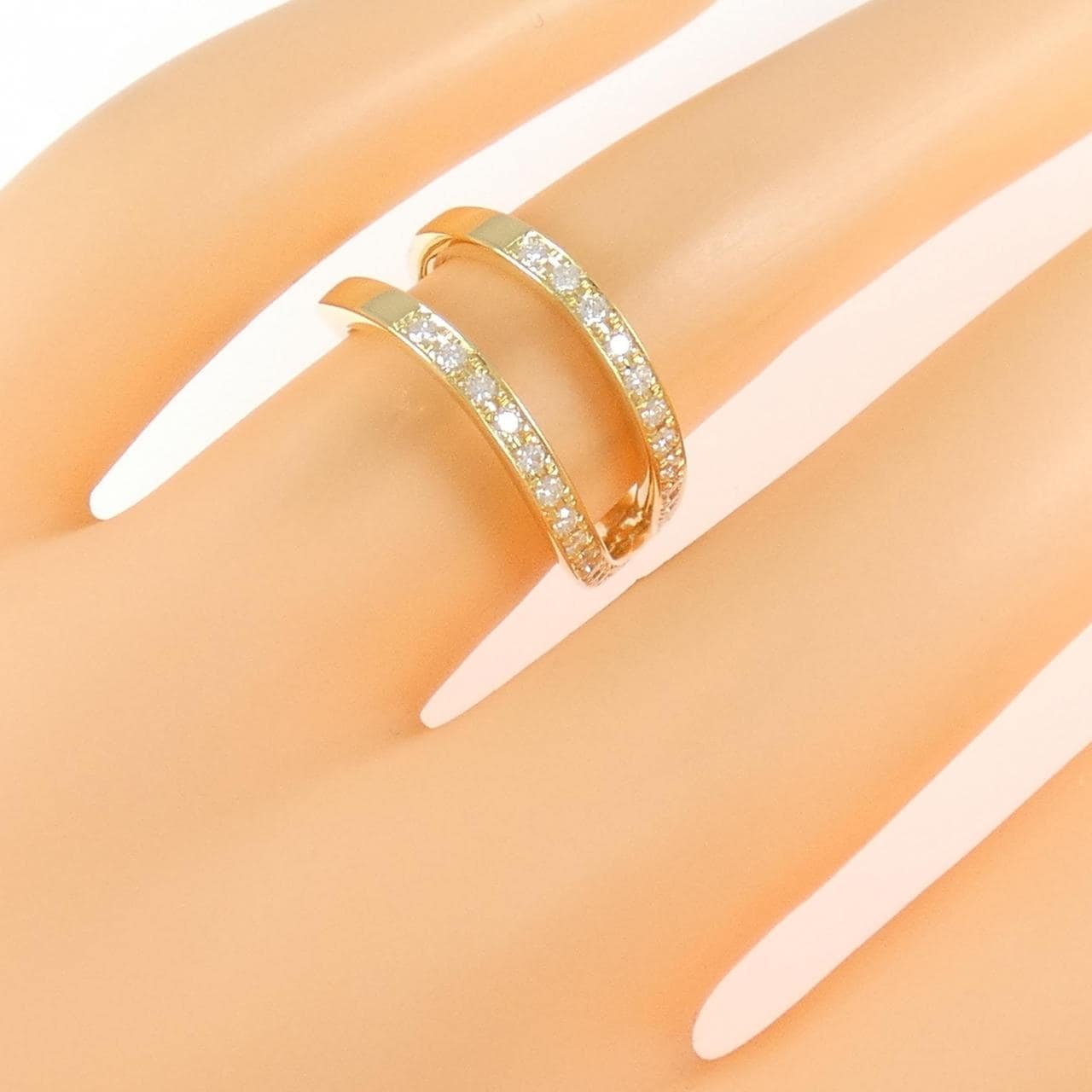 K18YG ダイヤモンド リング 0.33CT