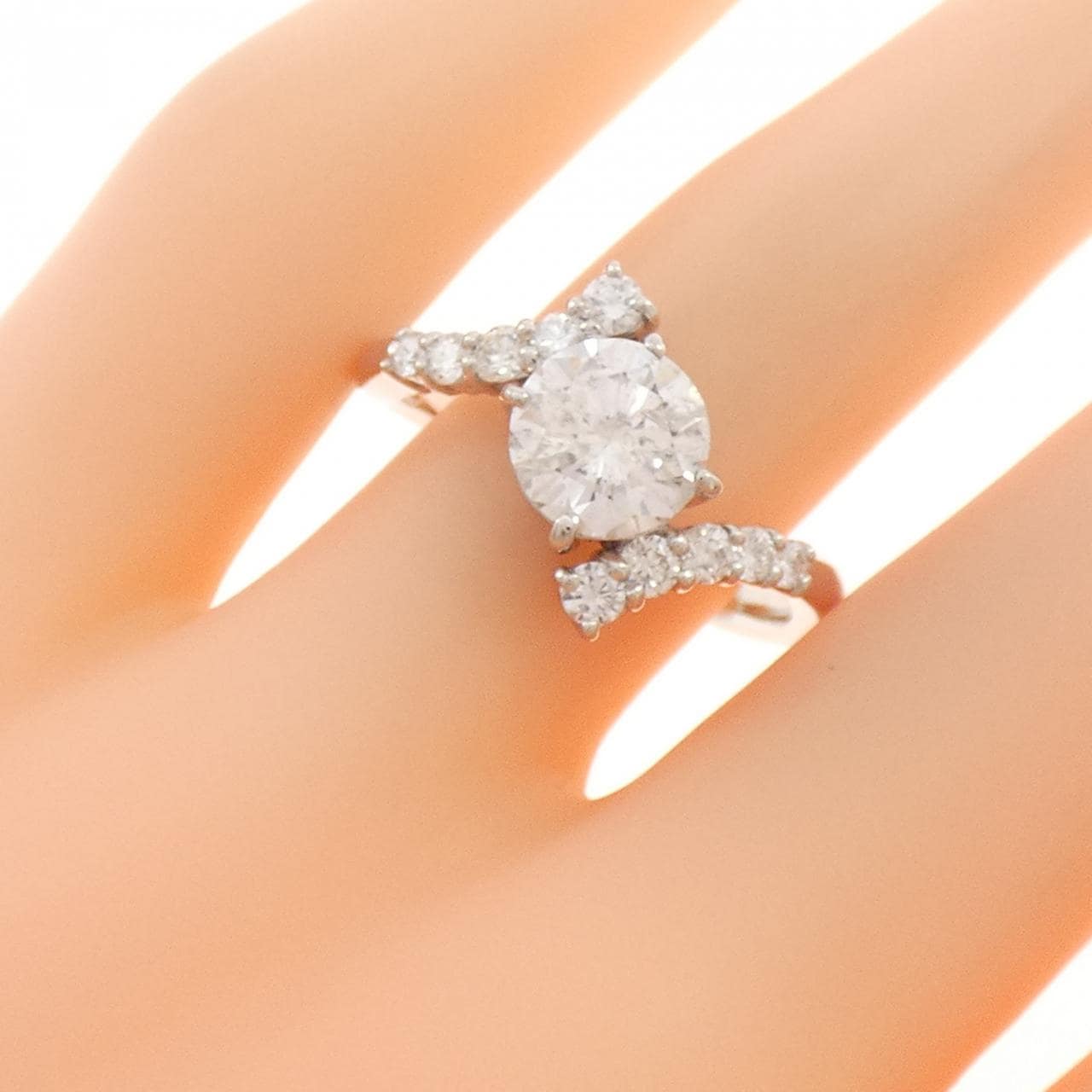 PT900 ダイヤモンド リング 1.516CT H I1 Good