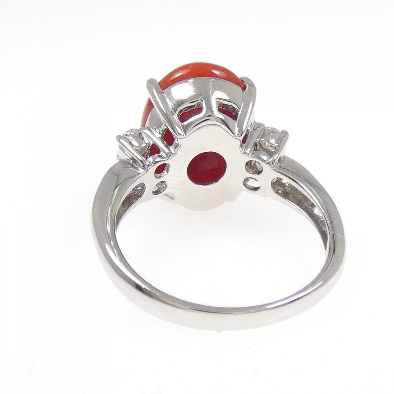 PT900 サンゴ リング 5.96CT