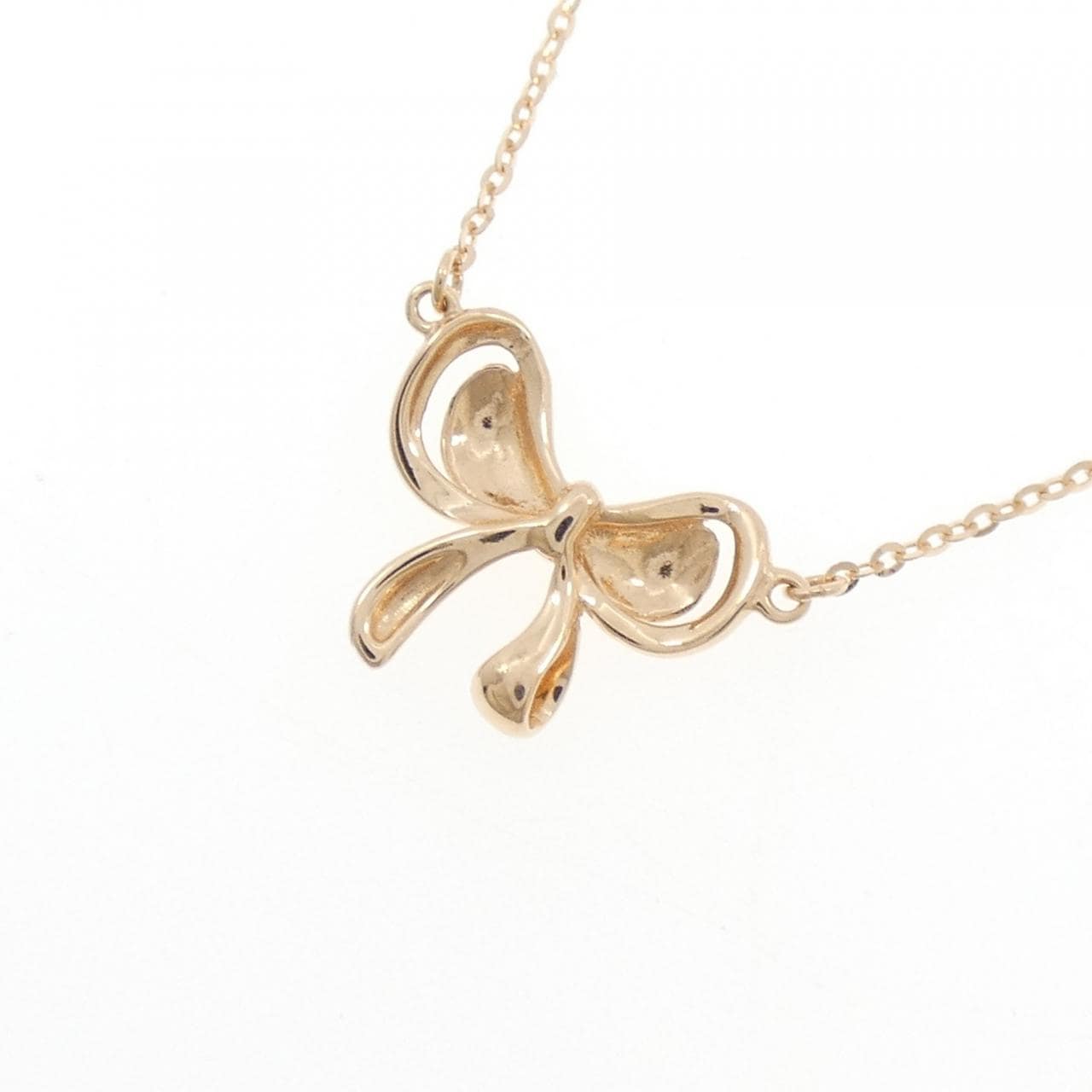 750PG リボン ネックレス