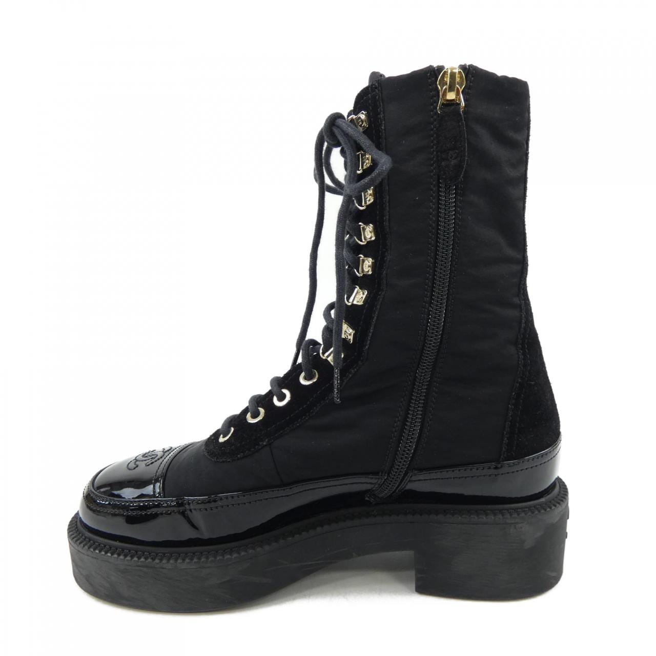 シャネル CHANEL レースアップ G38086Y55462 ブーツ