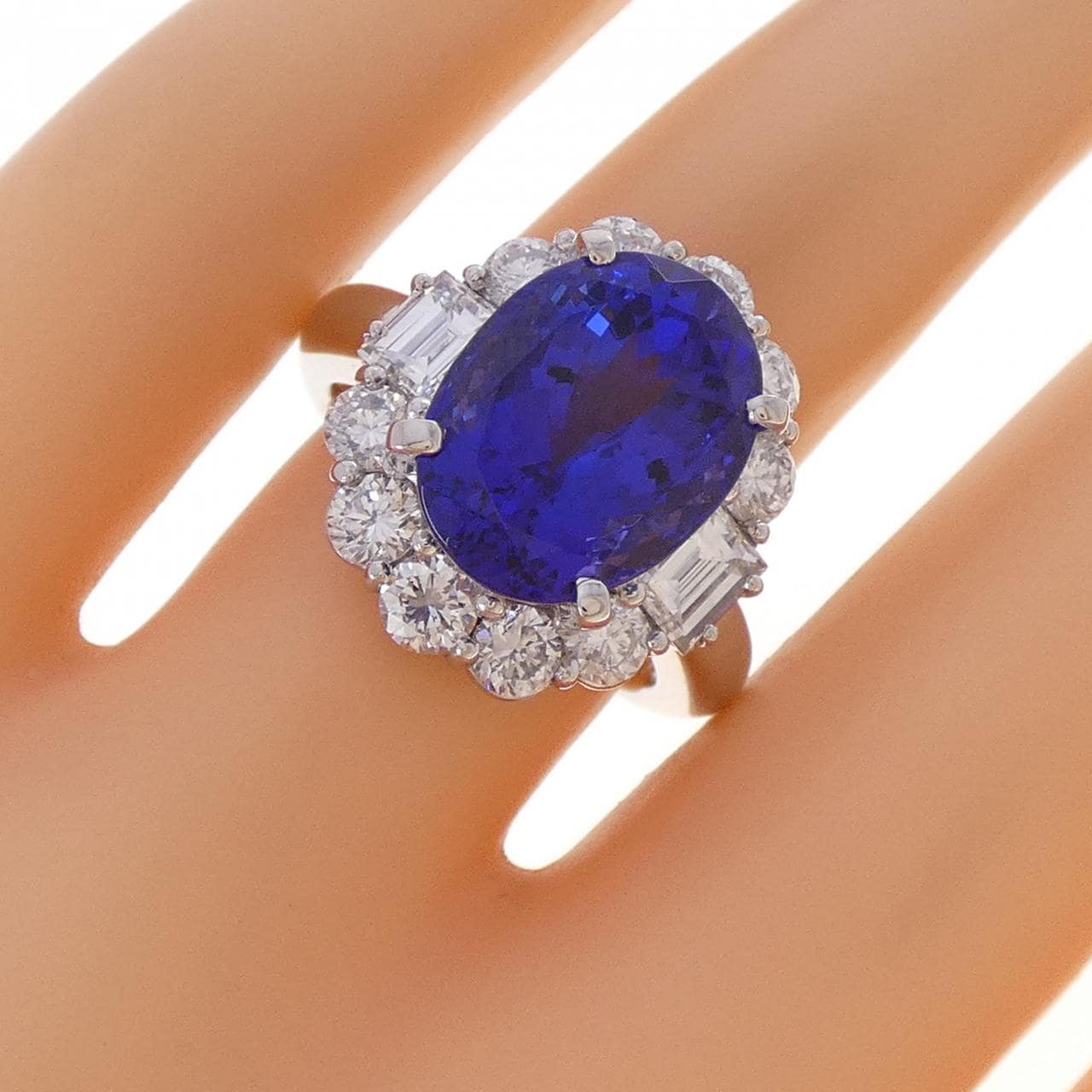 PT900 タンザナイト リング 7.39CT