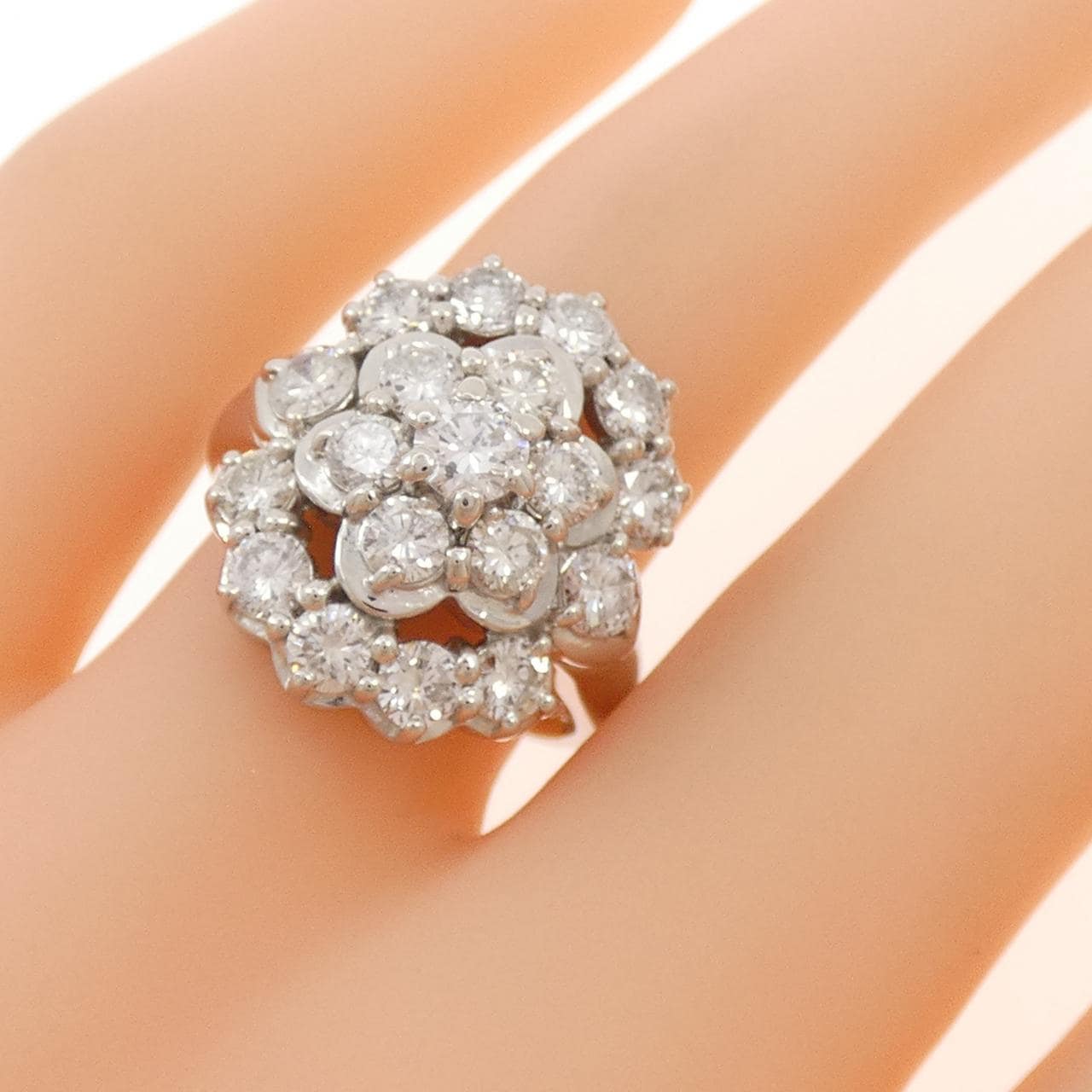 PT900 ダイヤモンド リング 2.00CT