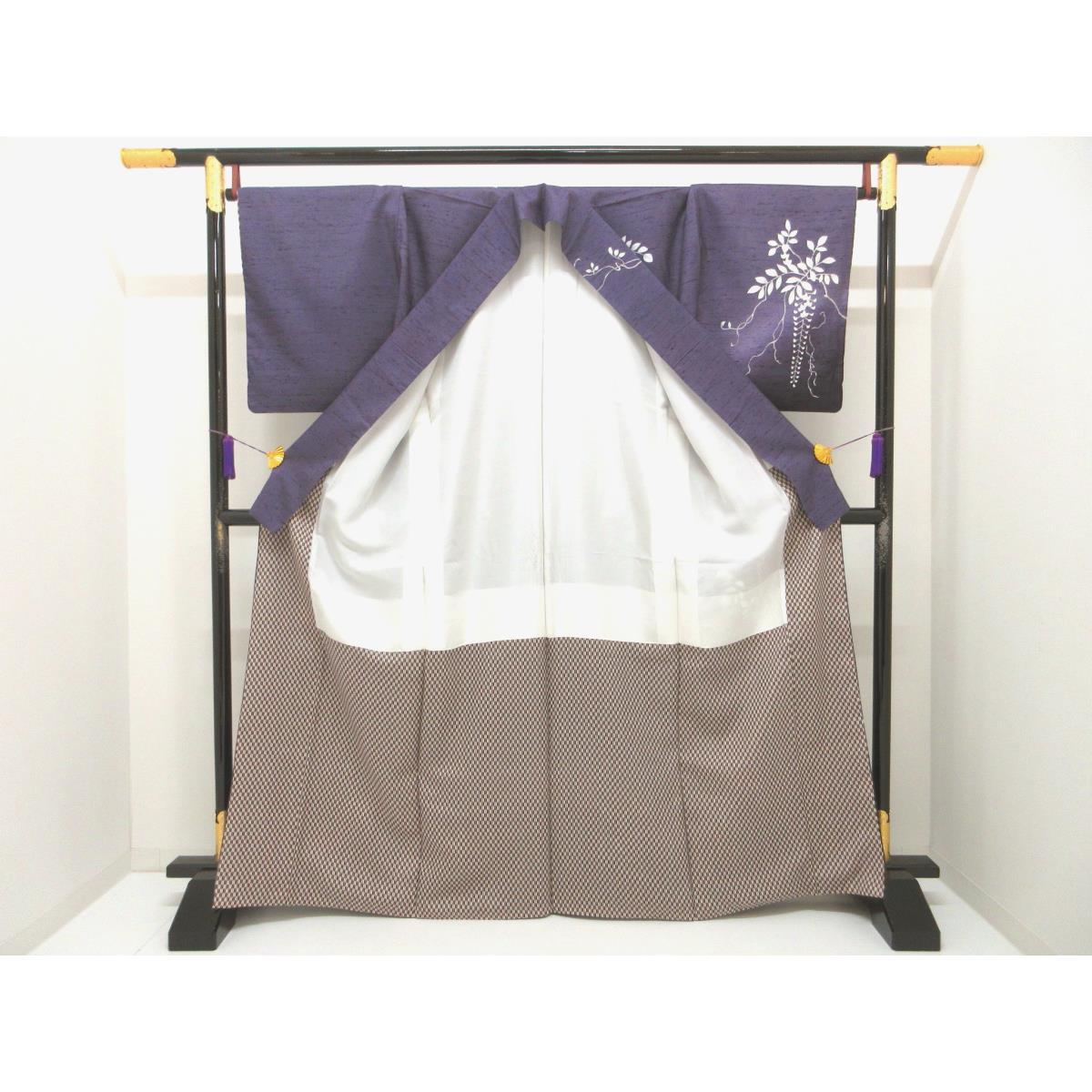 訪問着　牛首紬　身幅Ｌ寸