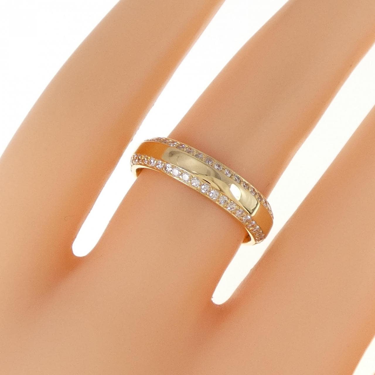 K18YG ダイヤモンド リング 0.45CT