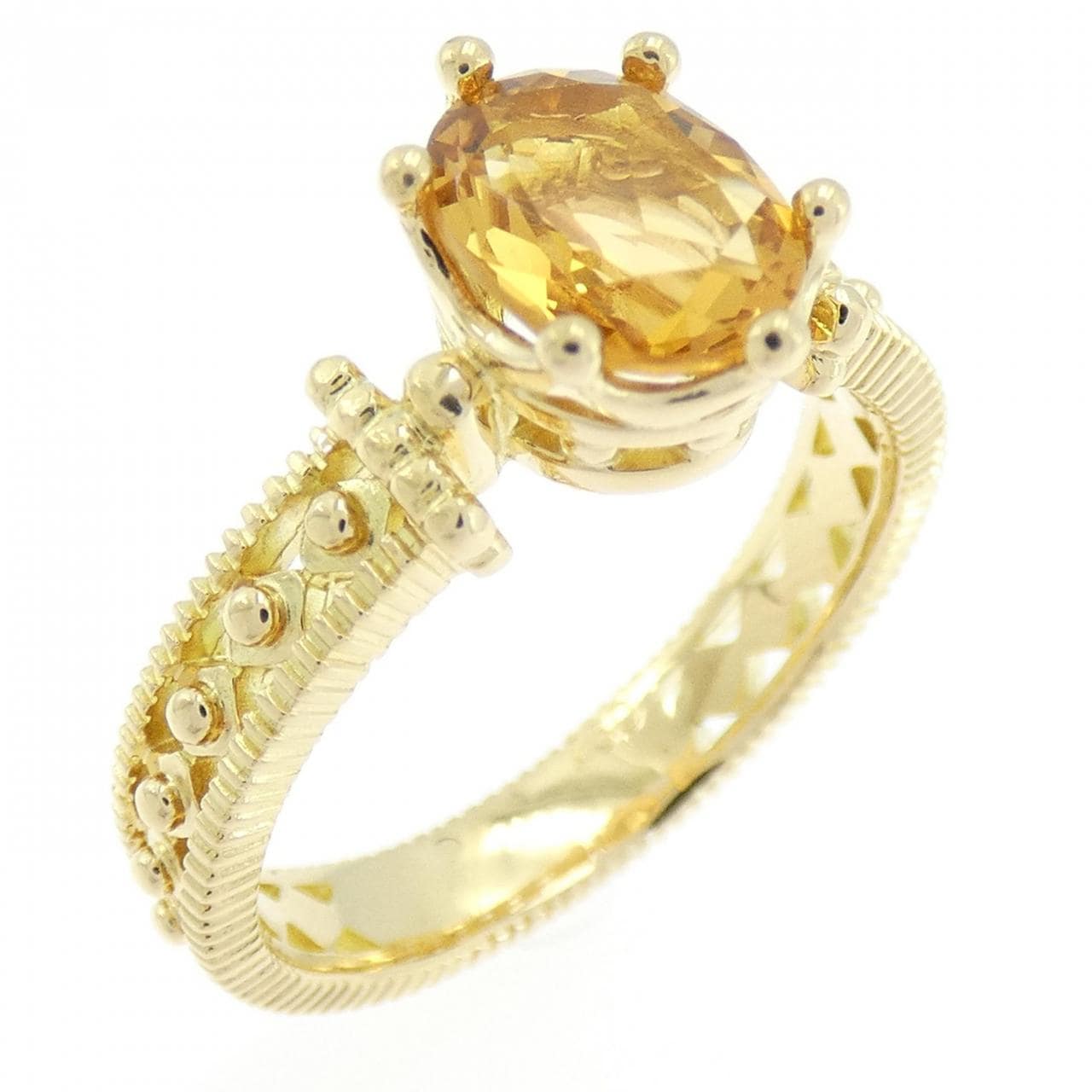 750YG Citrine Ring