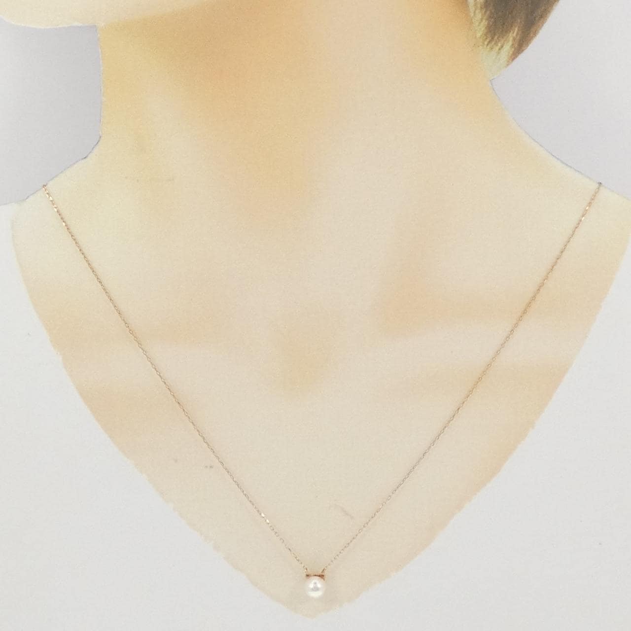 K10PG Cat Akoya Pearl Necklace 5.9mm