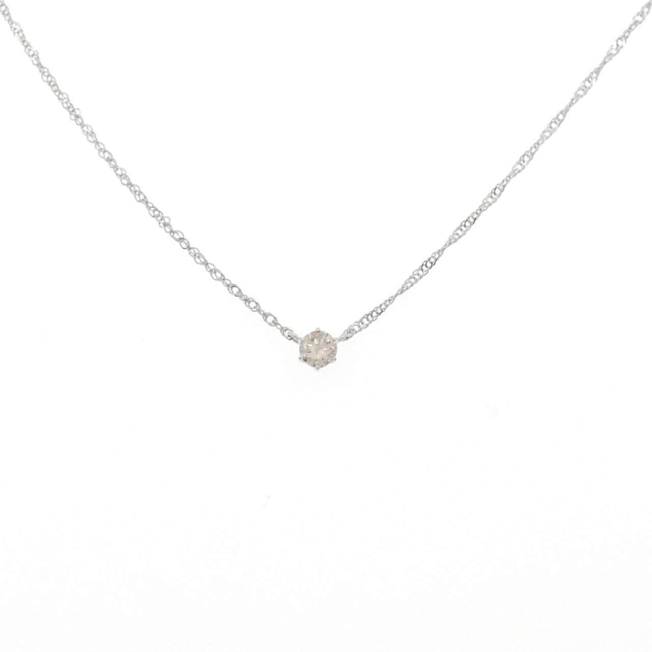 PT900/PT850 ダイヤモンド ネックレス 0.16CT