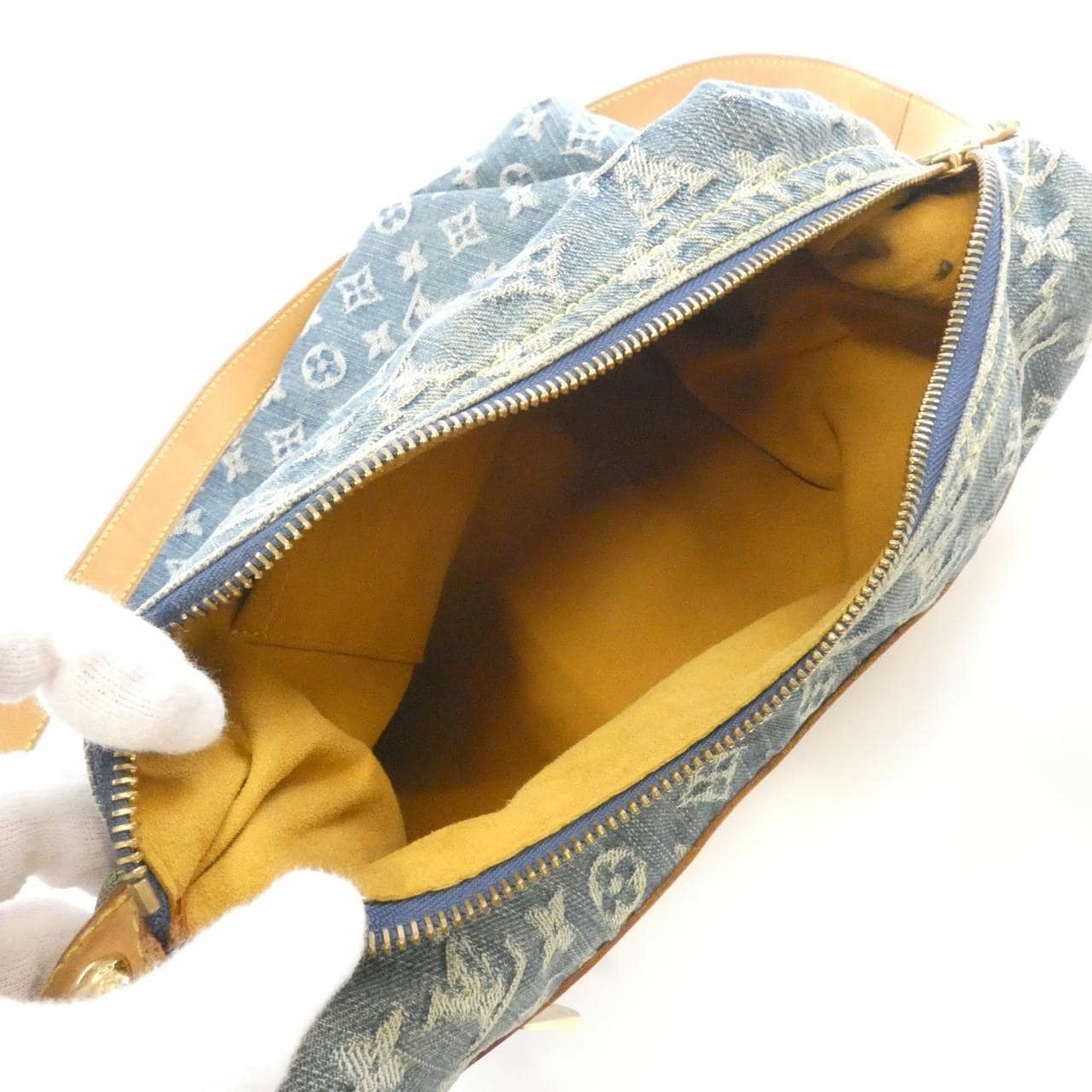 ルイヴィトン モノグラム デニム バギー GM M95048+J54316 ショルダーバッグ