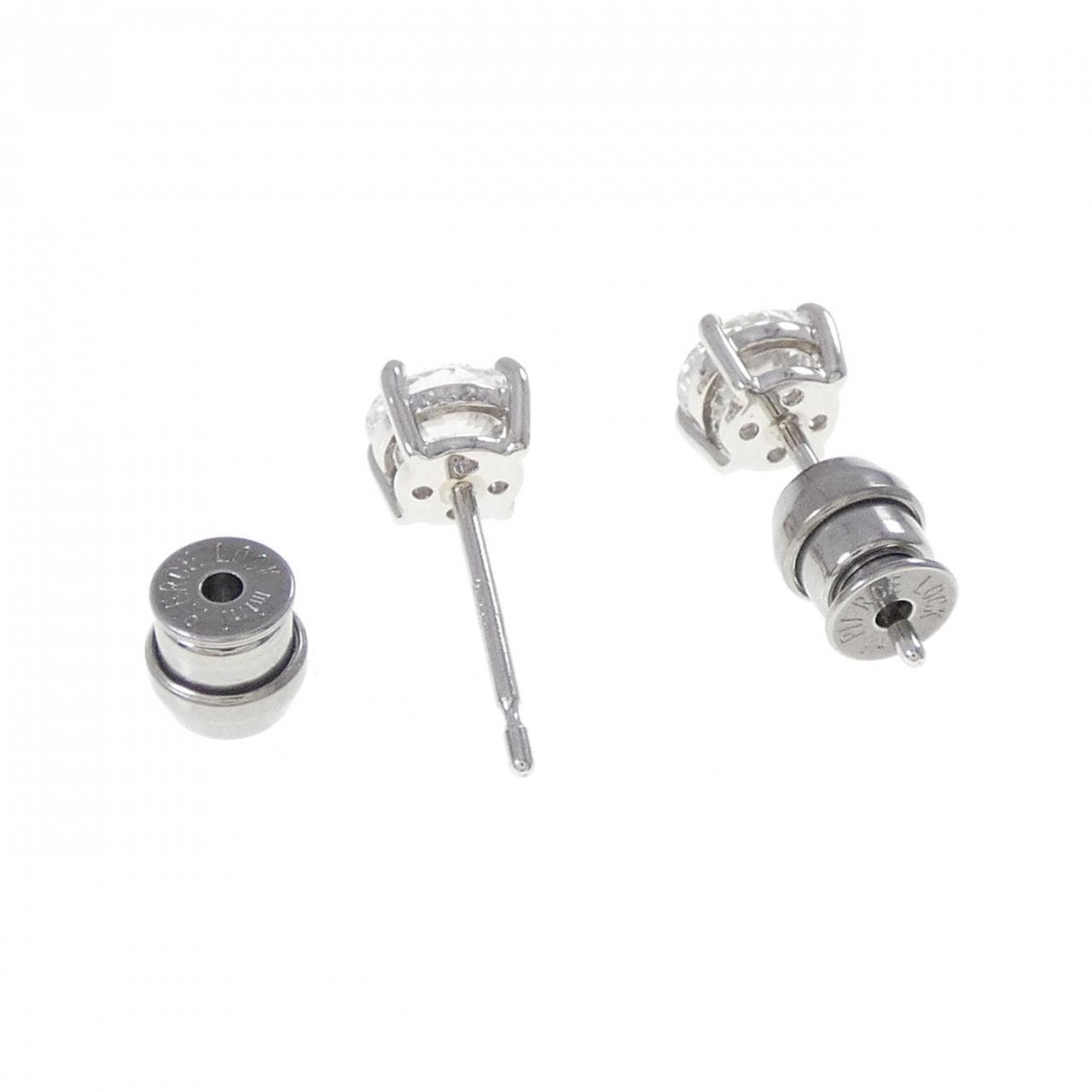 【リメイク】PT900/ST ダイヤモンド ピアス 0.514CT 0.527CT E VVS1 EXT