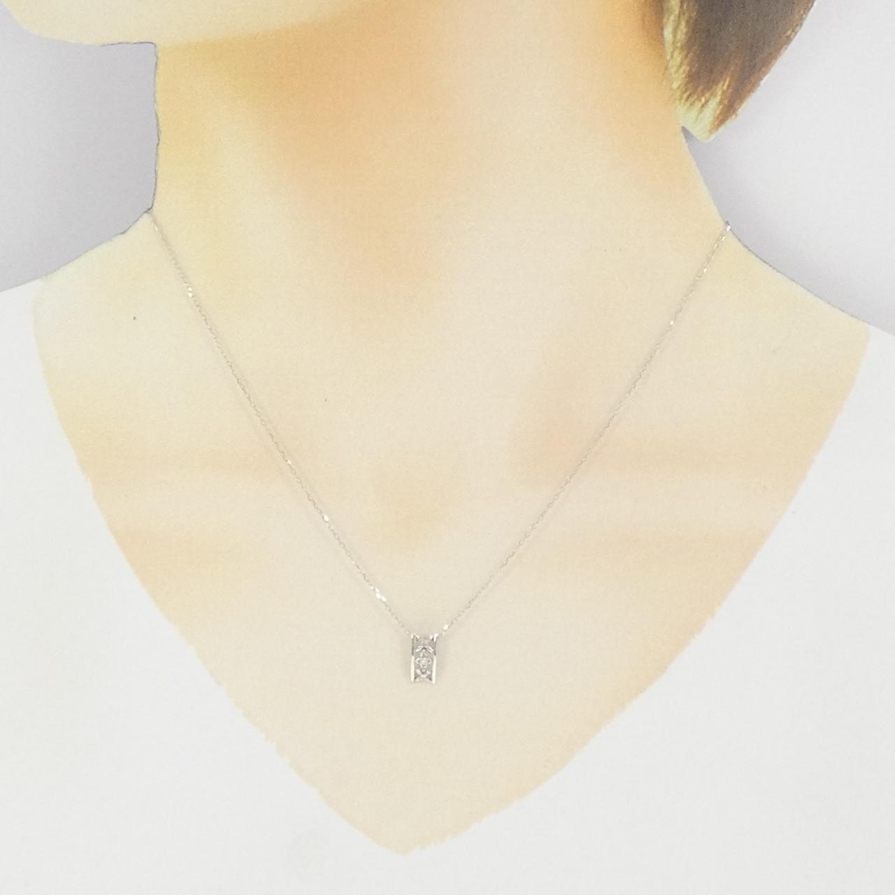 K10WG ダイヤモンド ネックレス 0.03CT