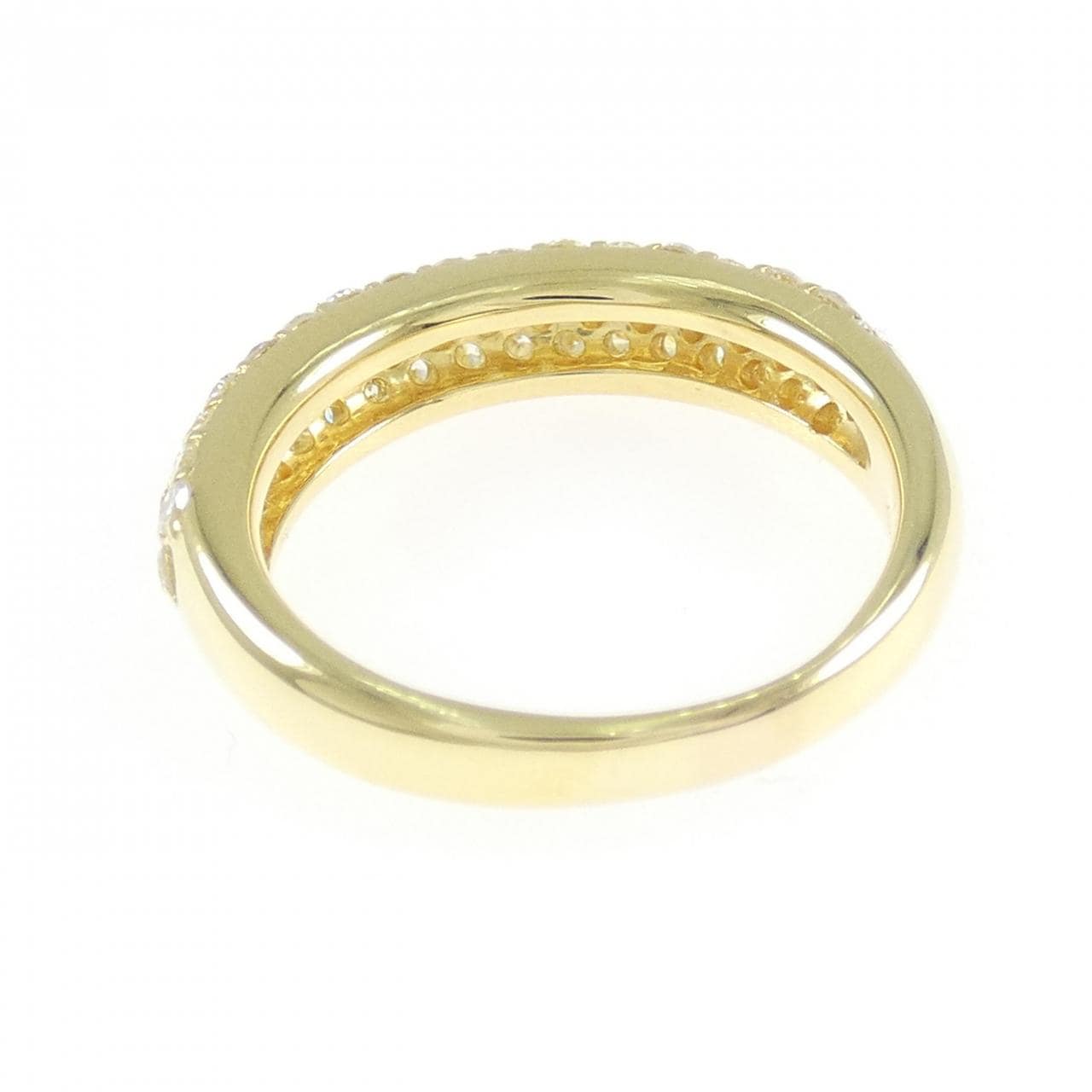 K18YG パヴェ ダイヤモンド リング 1.01CT