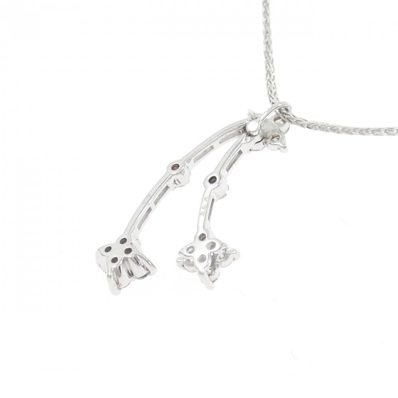 K18WG ダイヤモンド ネックレス 0.55CT