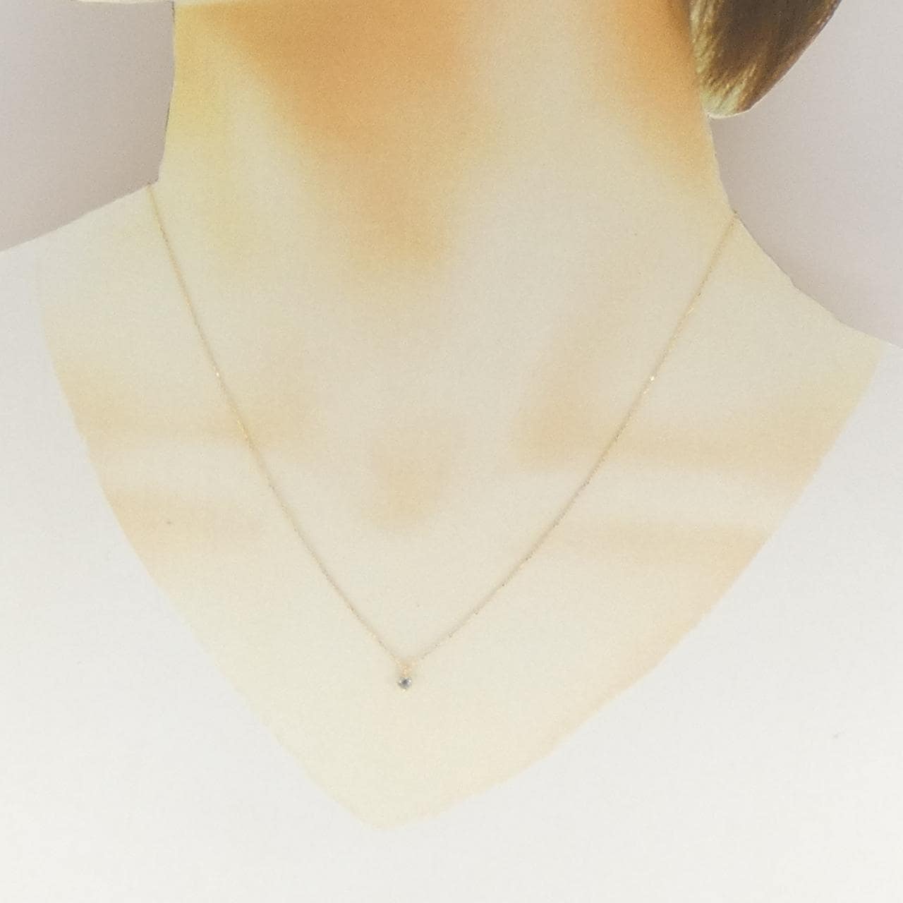 K18YG アクアマリン ネックレス