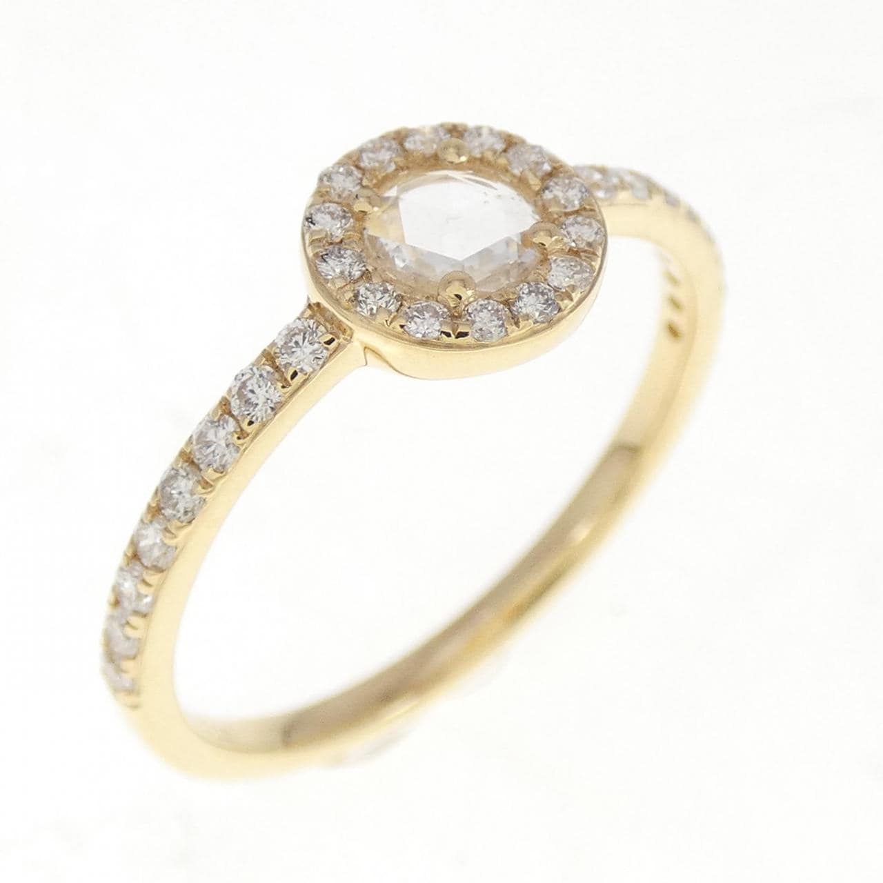 [BRAND NEW] K18YG Diamond Ring 0.22CT