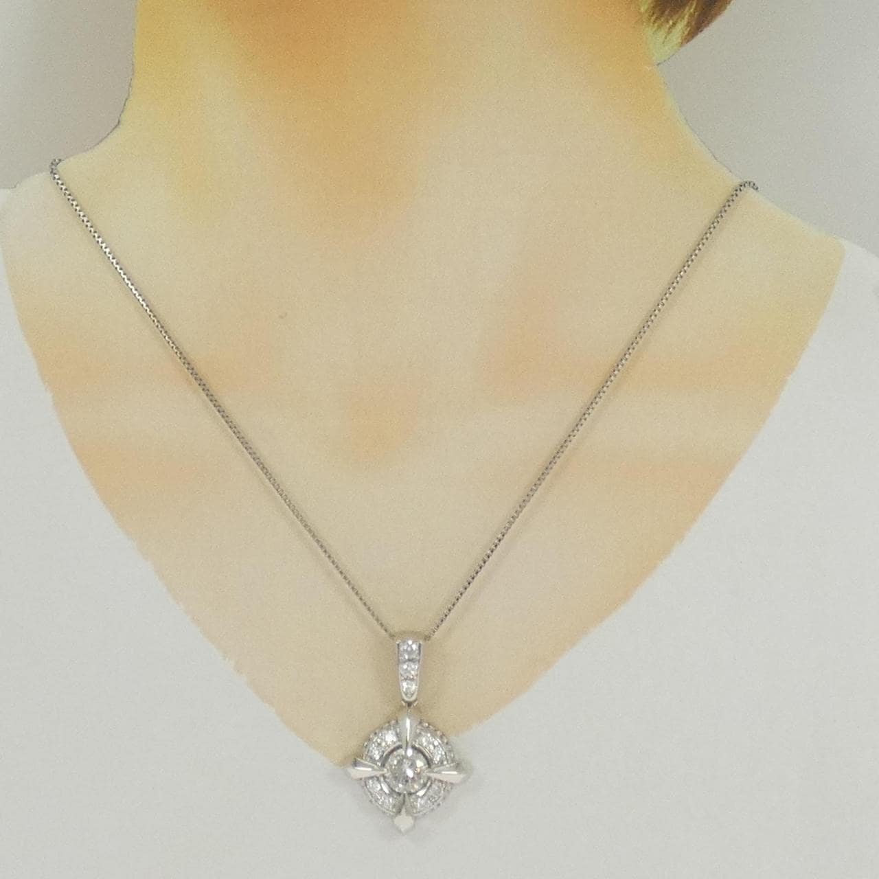 PT900/PT850 ダイヤモンド ネックレス 2.380CT