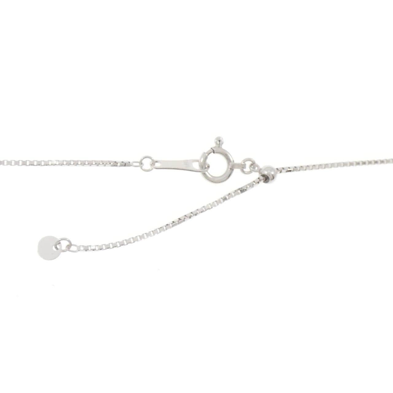 K18WG ムーン×スター ダイヤモンド ネックレス 0.40CT