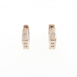 K10PG ダイヤモンド ピアス 0.08CT
