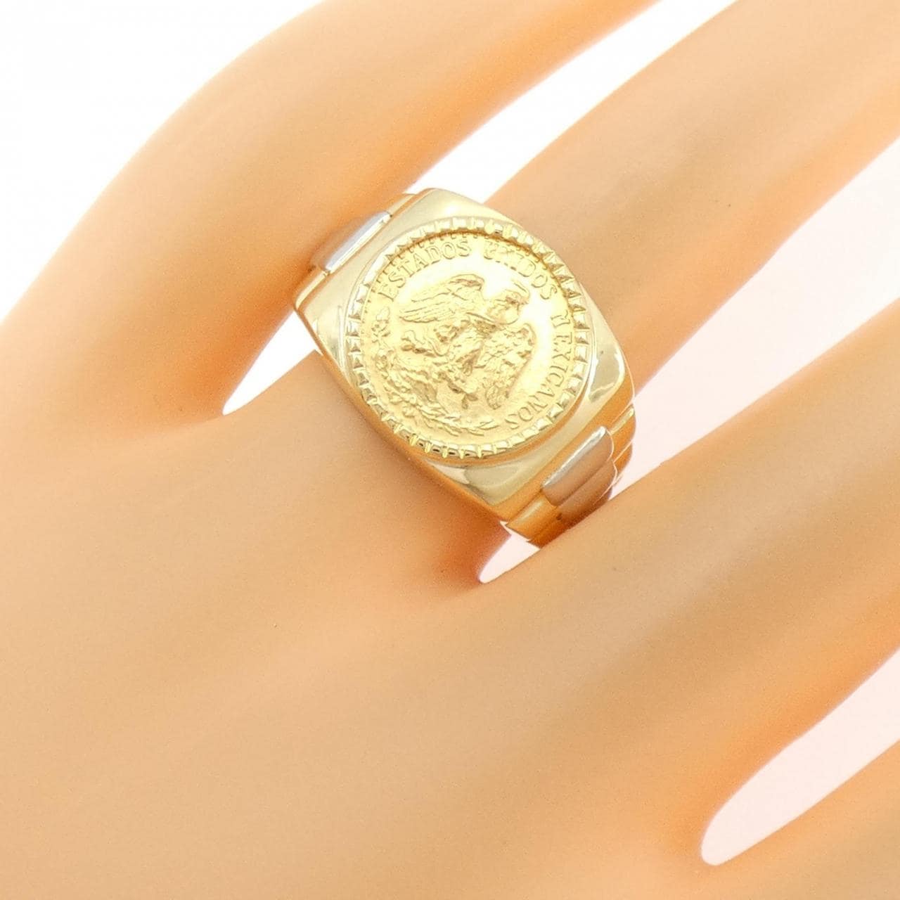 K18YG/PT900 リング