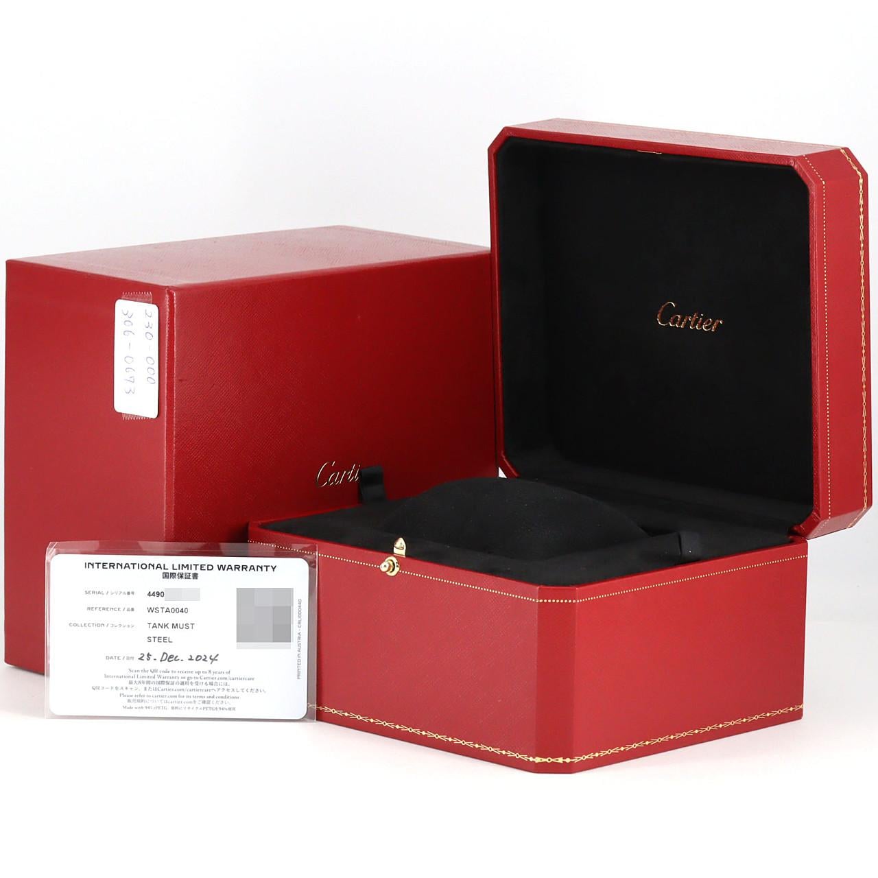 カルティエ タンクマストXL WSTA0040 SS 自動巻