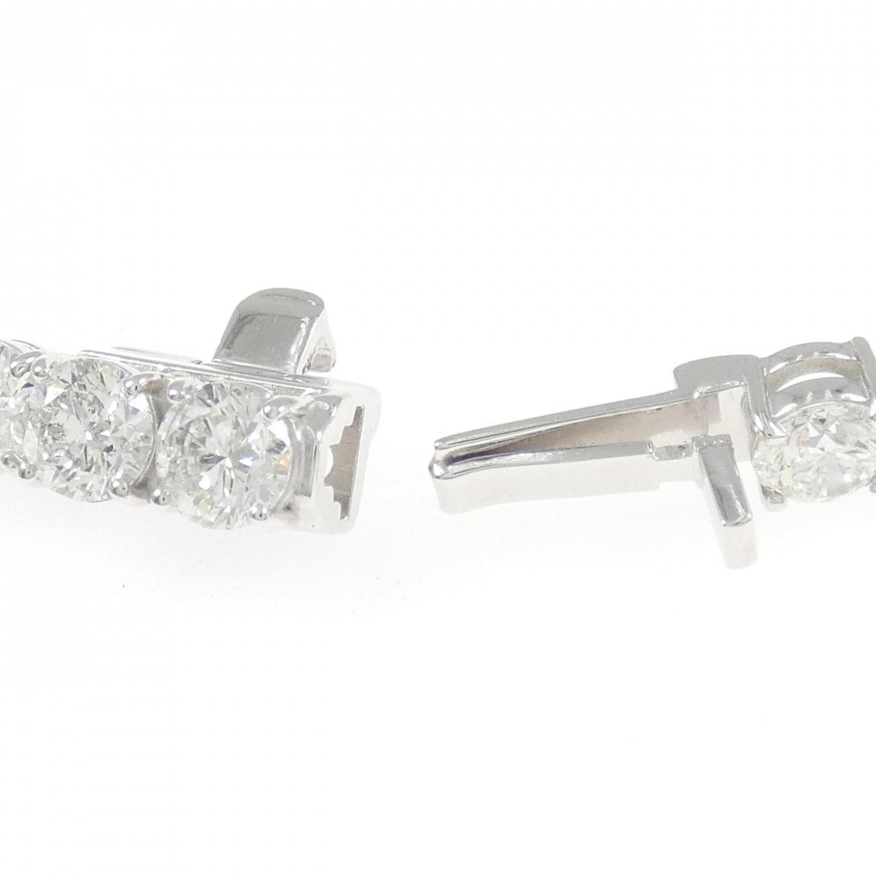K18WG ダイヤモンド ブレスレット 14.21CT