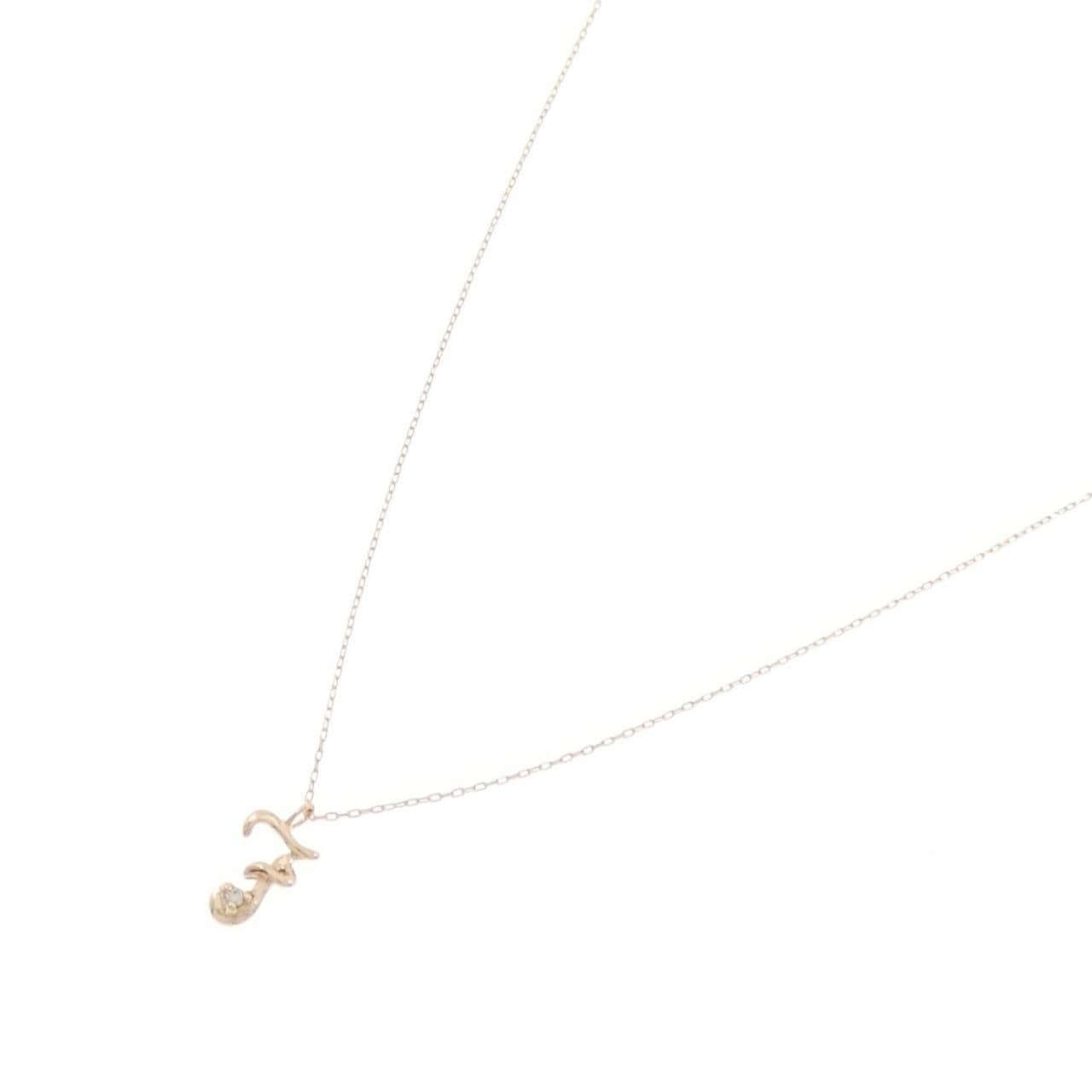 K10PG ダイヤモンド ネックレス 0.01CT