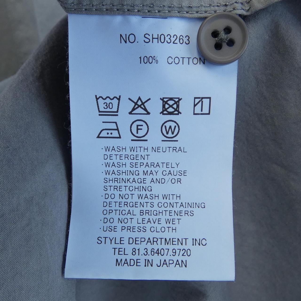 スティルバイハンド STILL BY HAND SH03263 シャツ