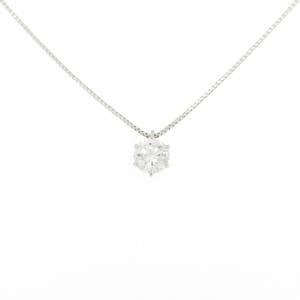 PT900/PT850 ソリティア ダイヤモンド ネックレス 1.010CT