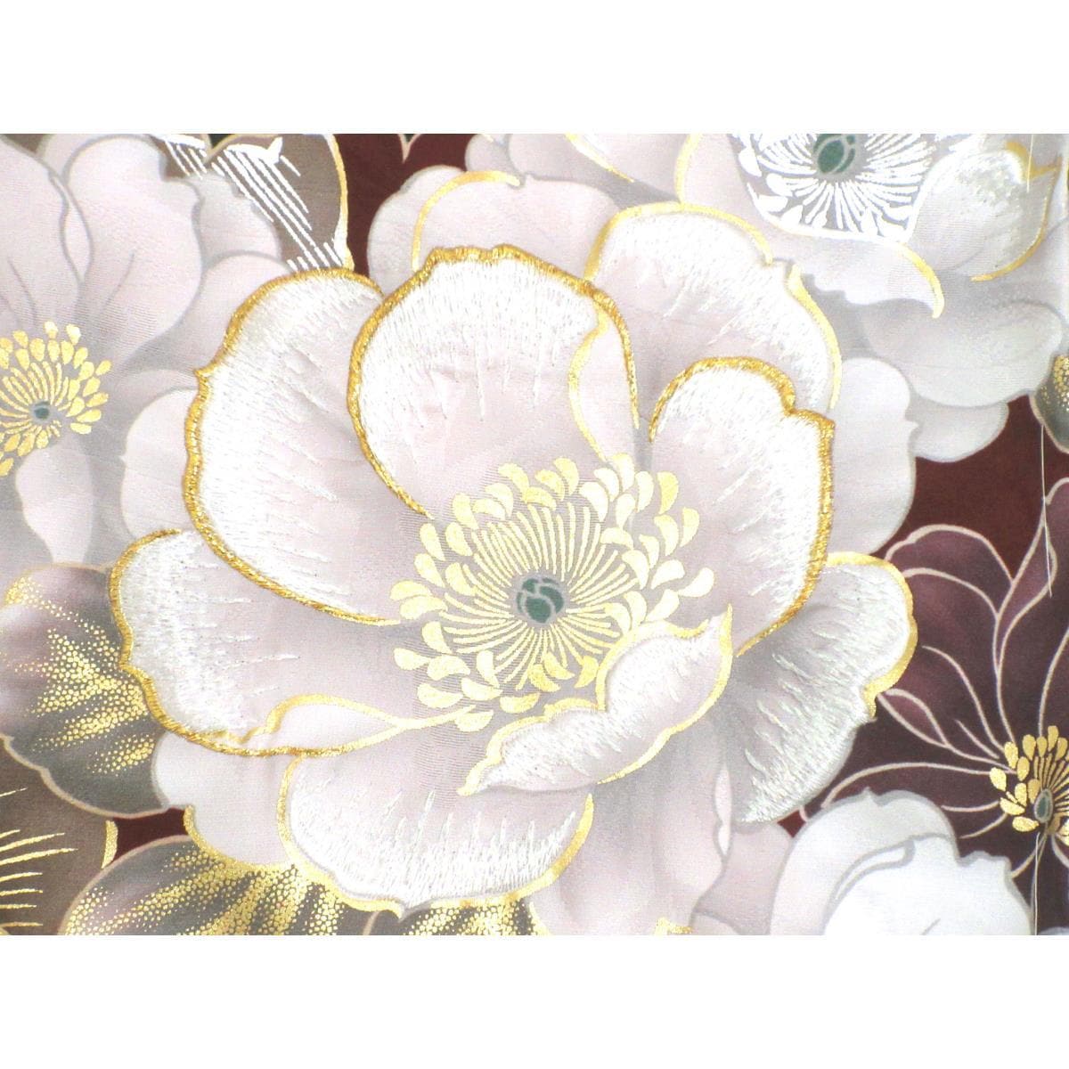 【未使用品】仮縫い　振袖　刺繍入り