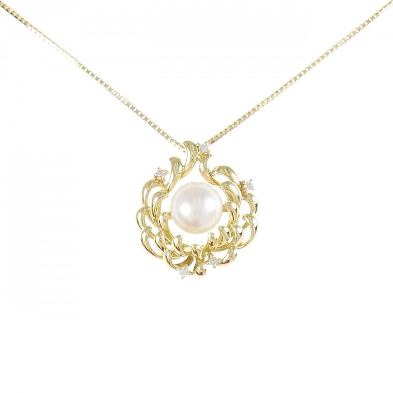 K18YG Akoya pearl necklace 7.9mm