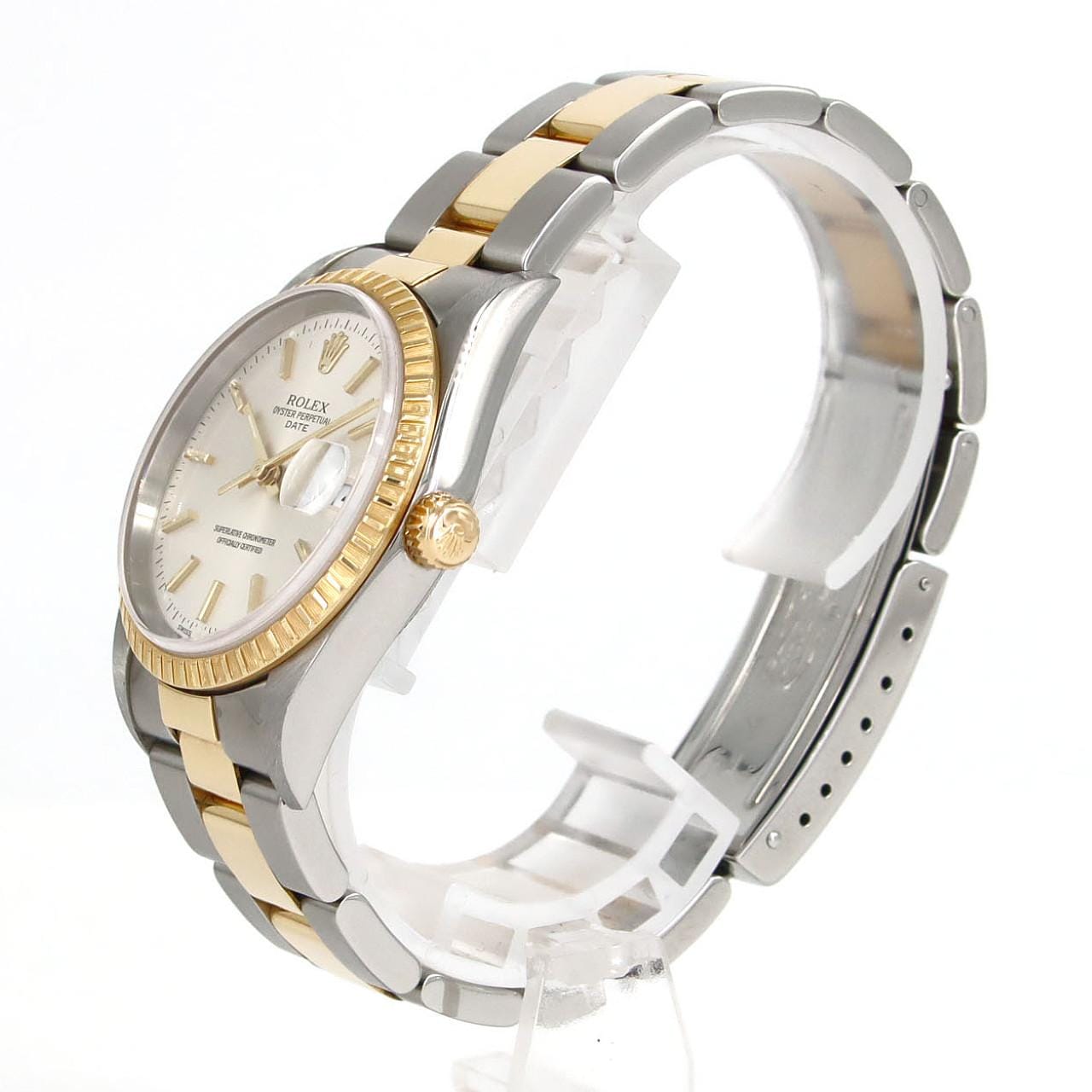 ロレックス オイスターパーペチュアルデイト 15223･3 SSxYG 自動巻 D番