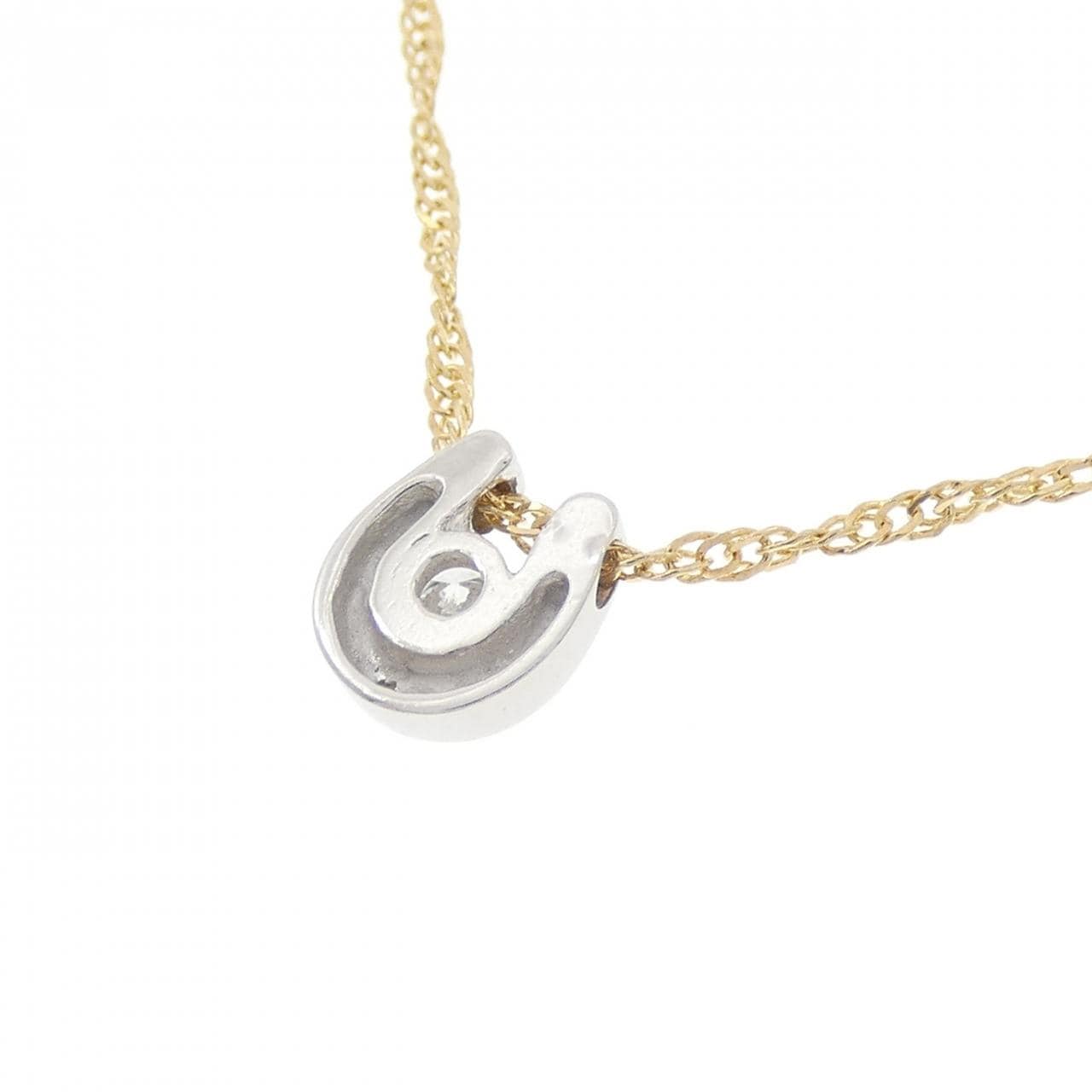 PT/18KTYG ダイヤモンド ネックレス 0.07CT