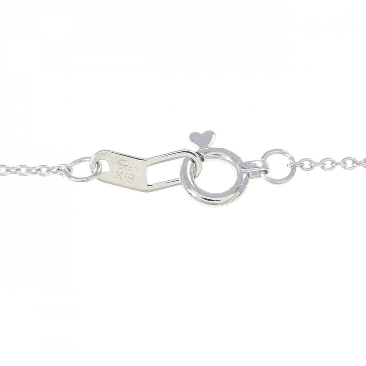 スタージュエリー ハート ダイヤモンド ネックレス 0.04CT