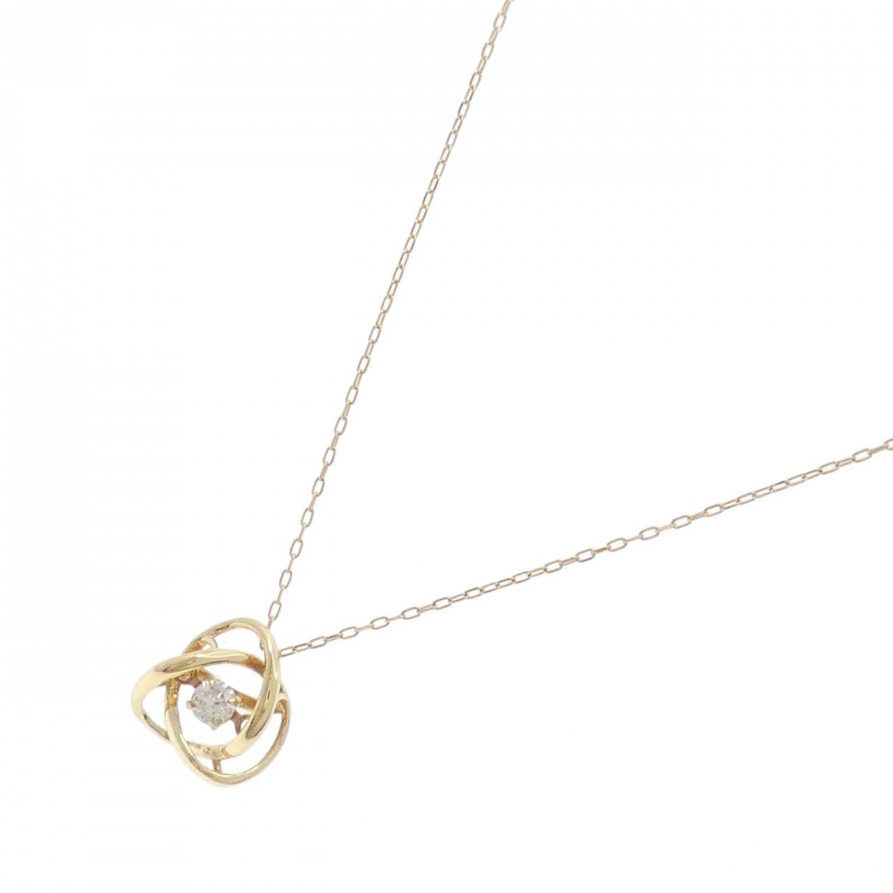 K18YG ダイヤモンド ネックレス 0.08CT