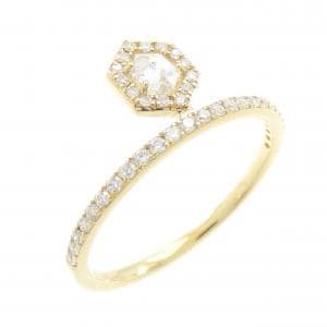 【新品】K18YG ダイヤモンド リング 0.18CT