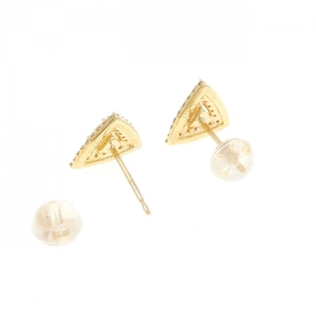 [BRAND NEW] K18YG Diamond earrings 0.54CT