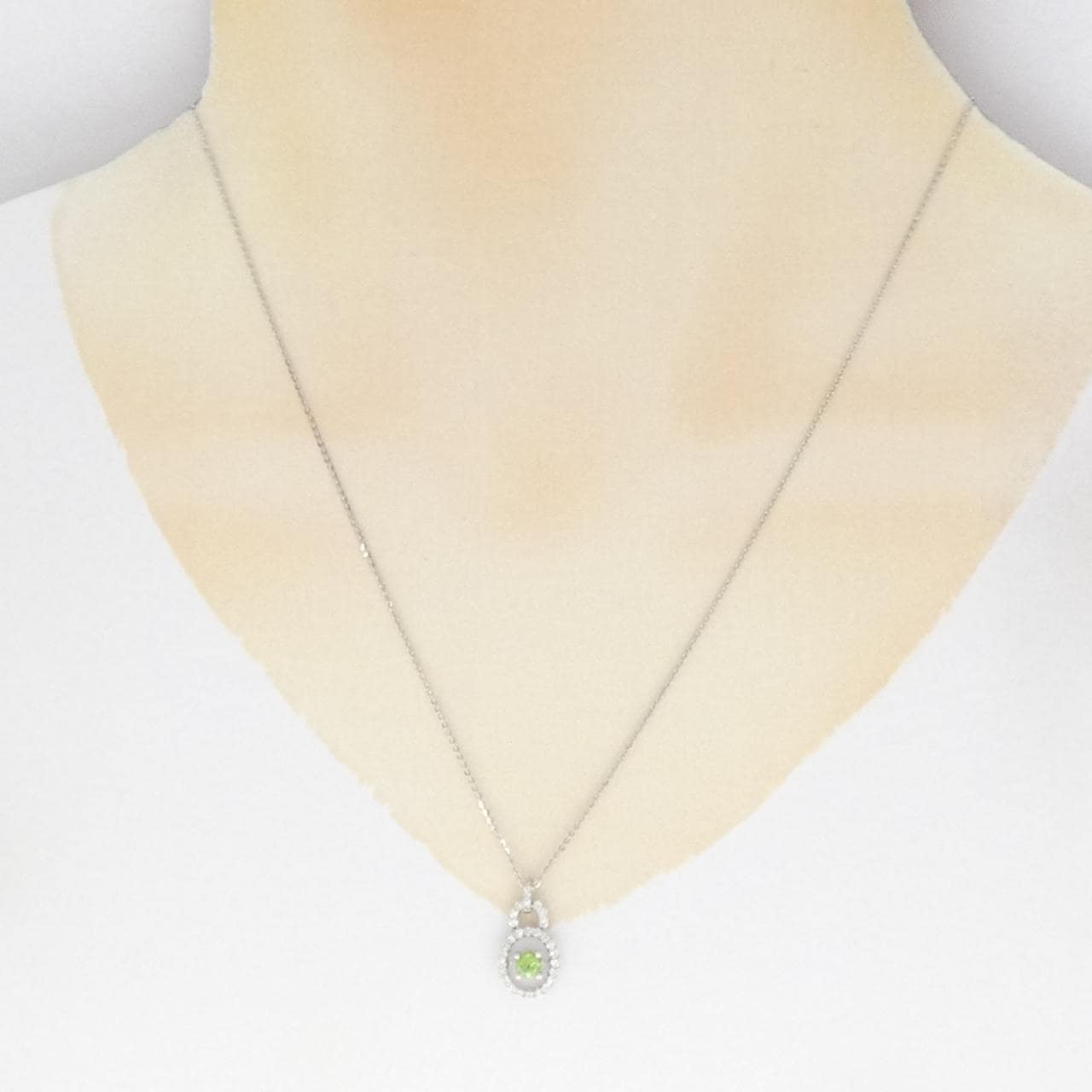 K18WG デマントイドガーネット ネックレス 0.30CT