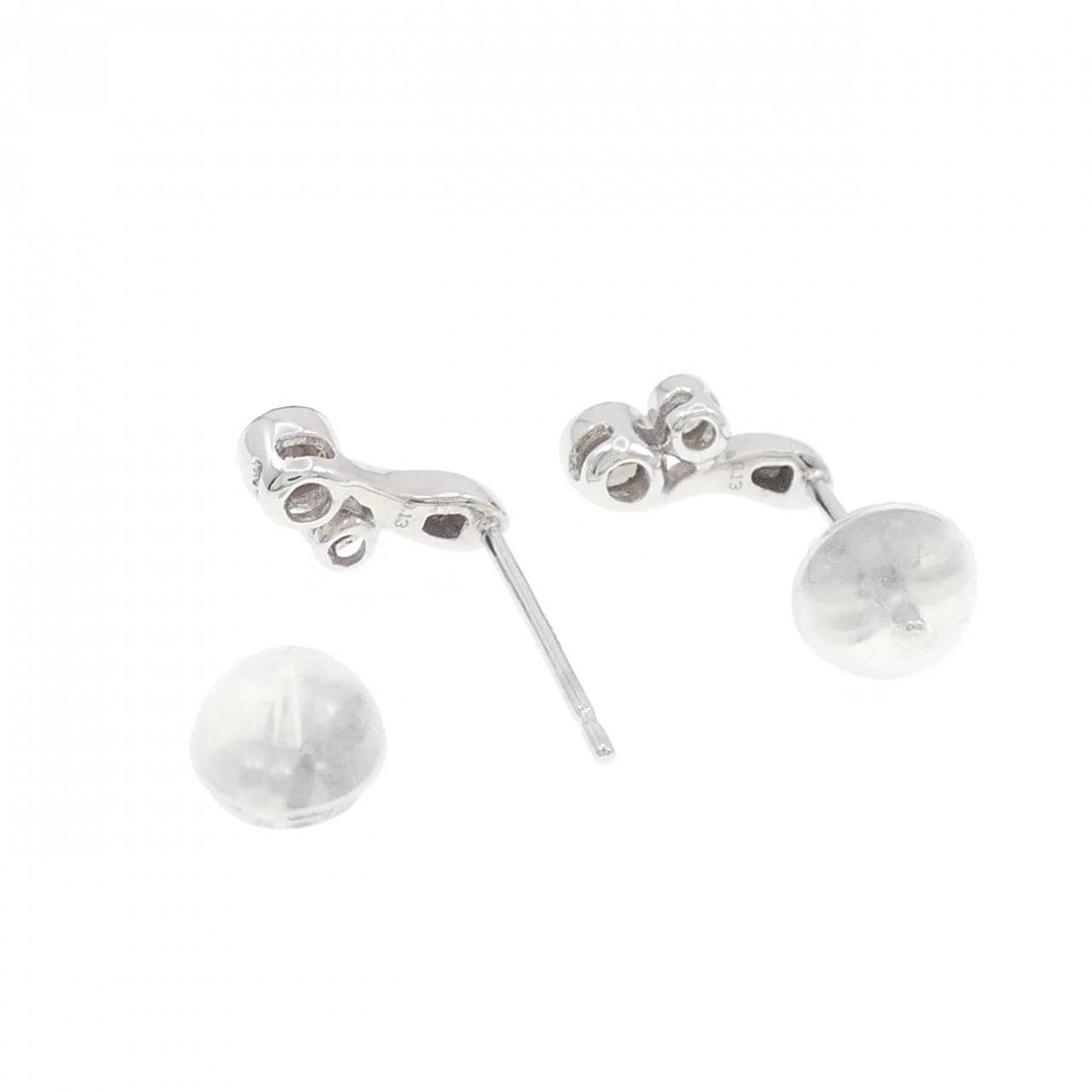 K18WG ダイヤモンド ピアス 0.26CT