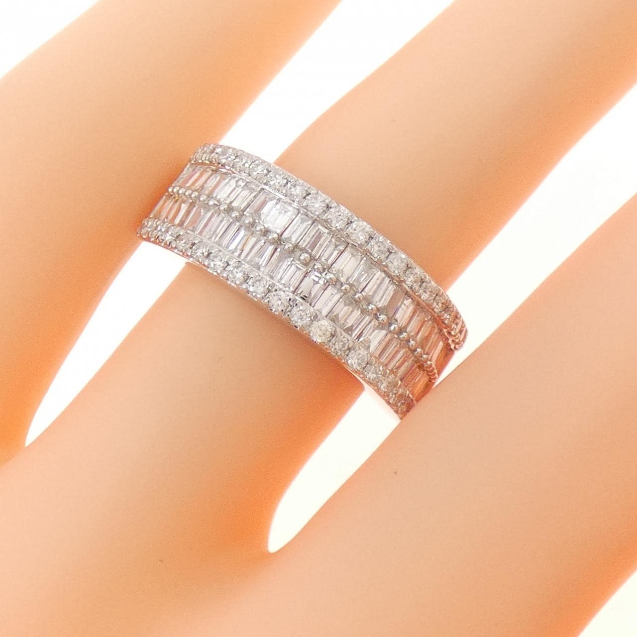 K18WG ダイヤモンド リング 1.00CT