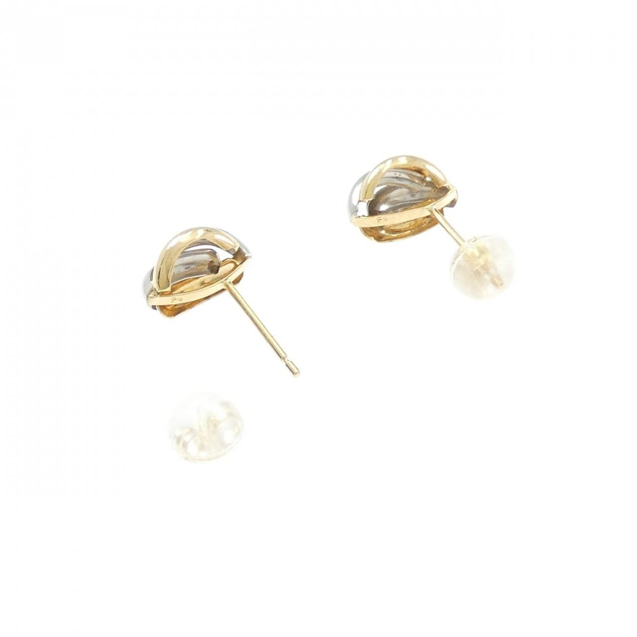 K18YG/PT ピアス