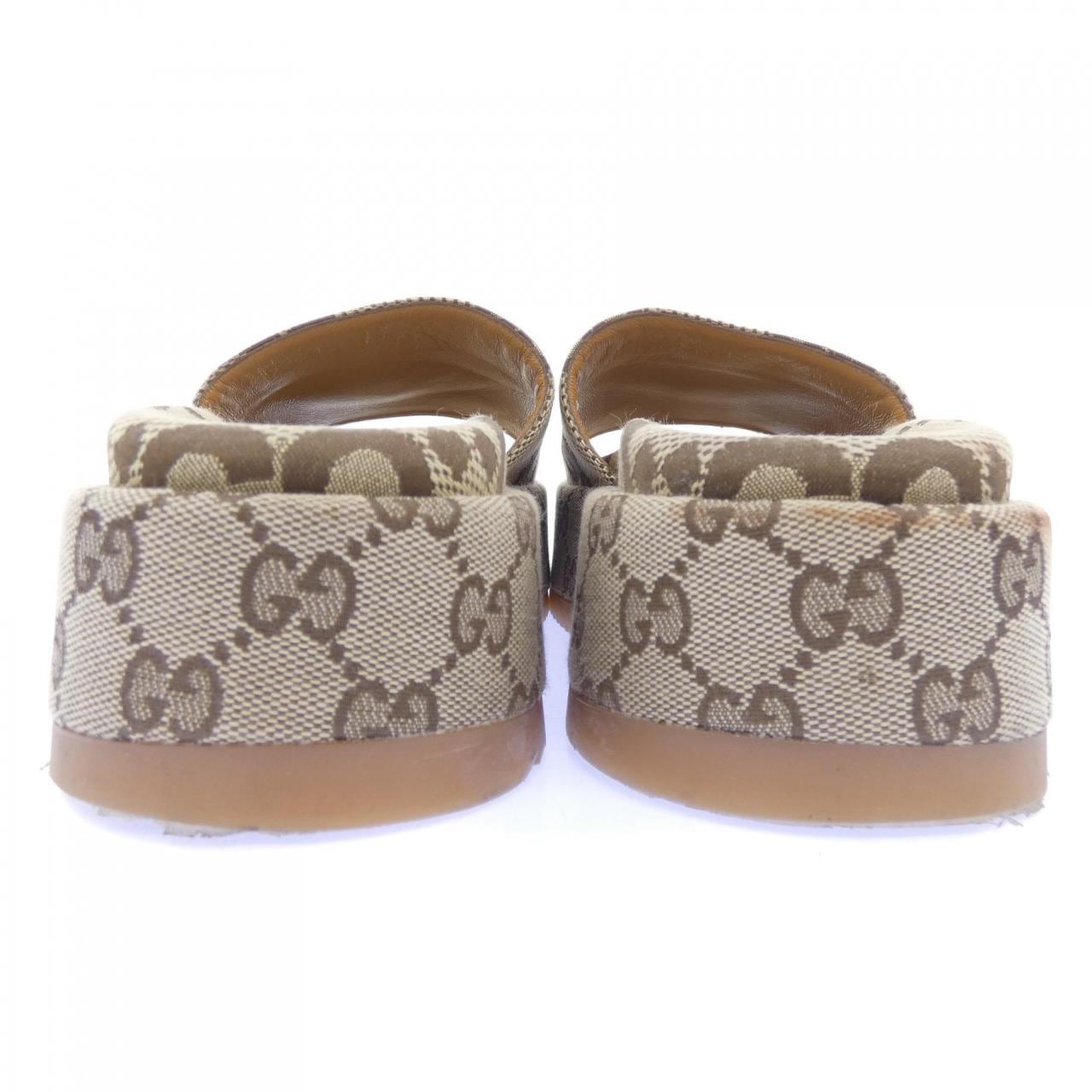 グッチ GUCCI プラットフォーム スライド GGキャンバス 623212 UKO00 サンダル