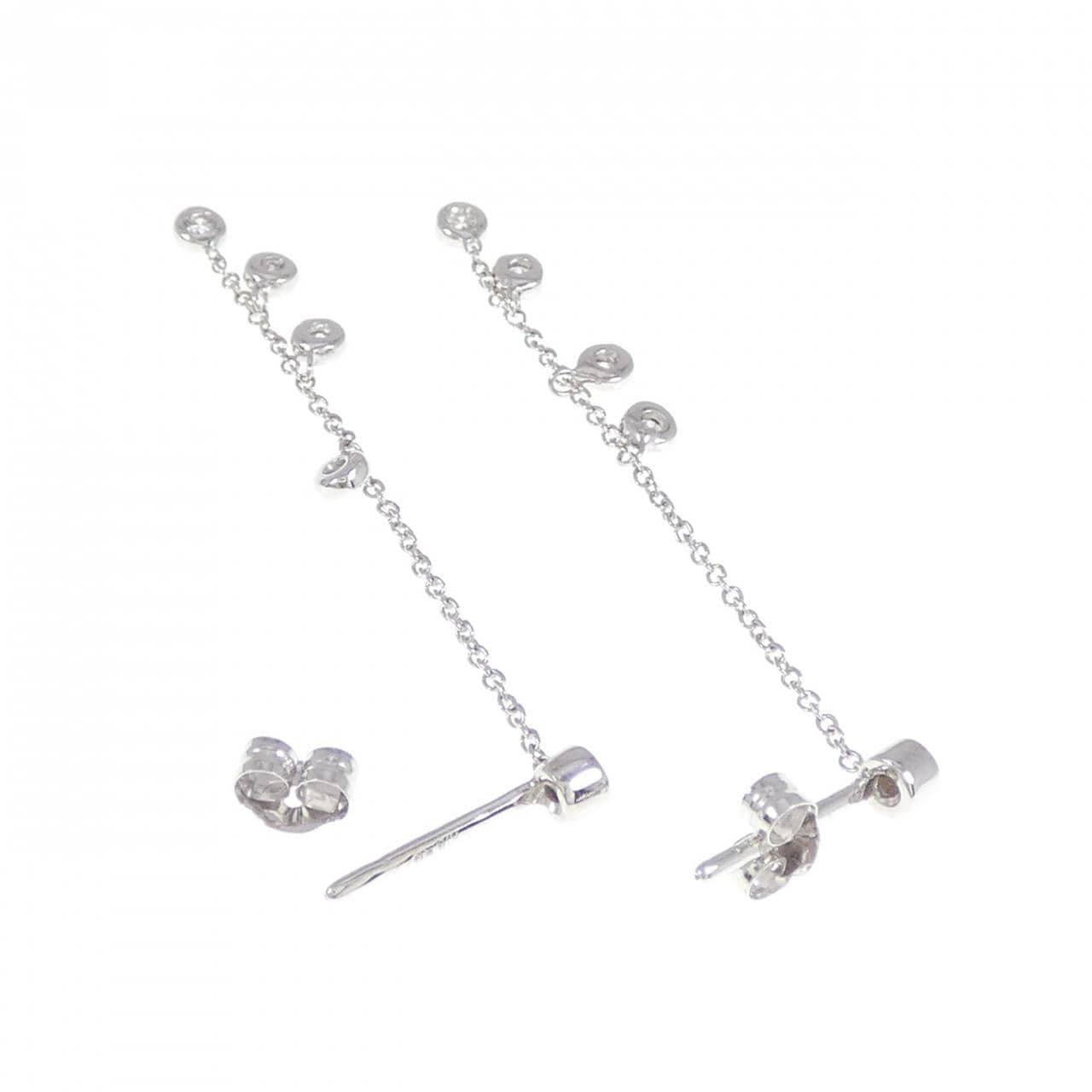 K18WG Diamond earrings