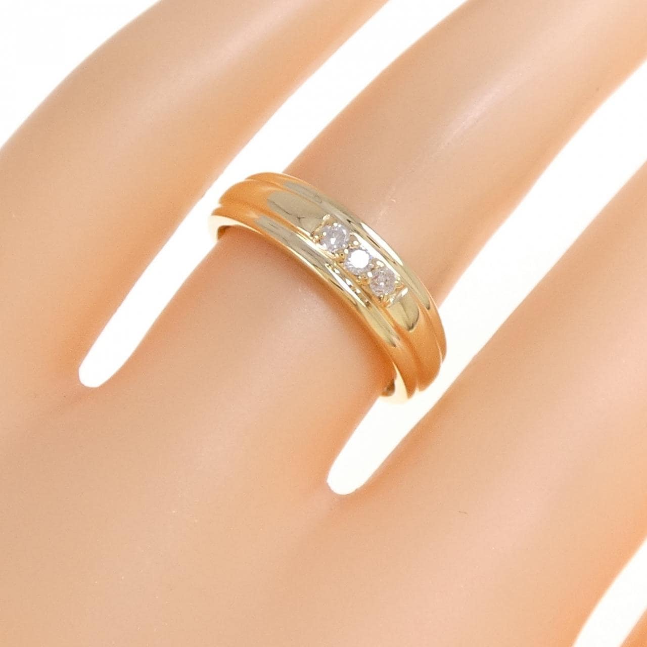 K18YG ダイヤモンド リング 0.10CT