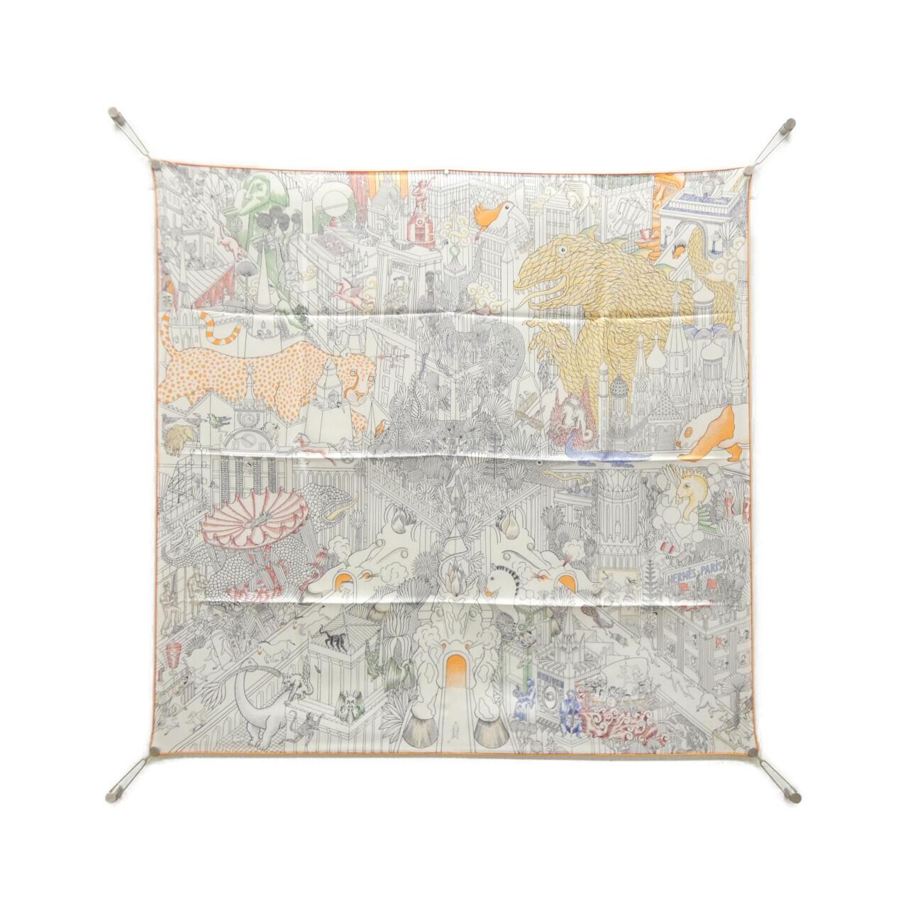 【未使用品】エルメス ANIMAPOLIS カレ 003275S スカーフ