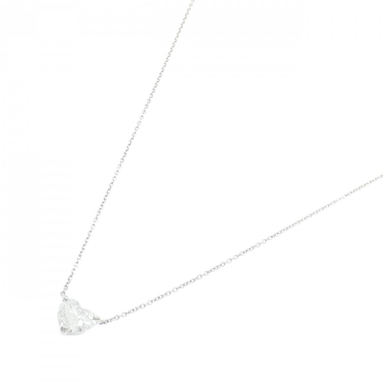 【リメイク】PT900/PT850 ダイヤモンド ネックレス 1.049CT E SI2 ハートシェイプ