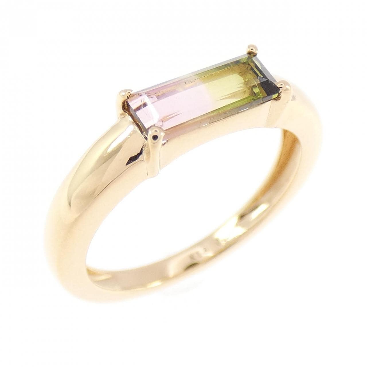 【新品】K18YG トルマリン リング 0.57CT